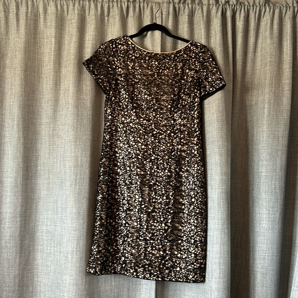Aidan Mattox sequin shift dress